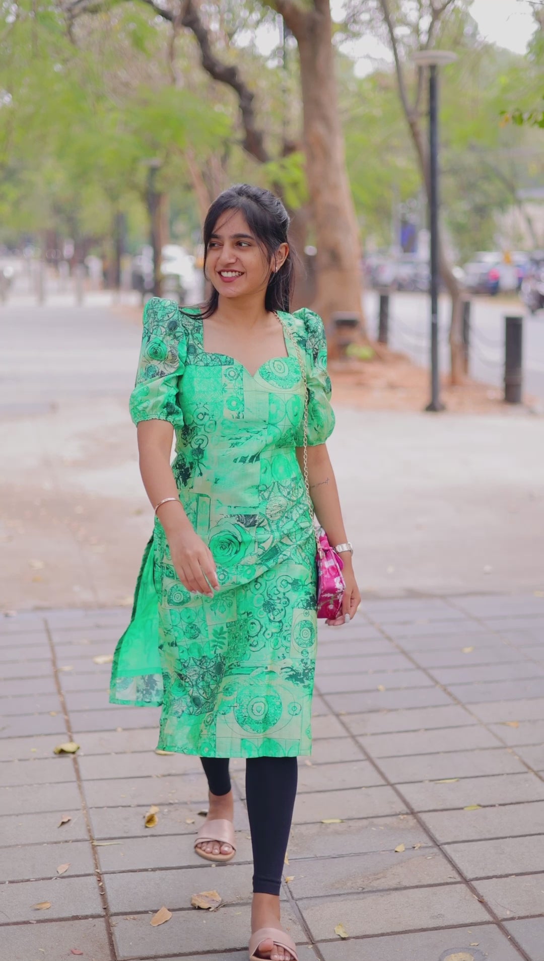 Green Chanderi Top